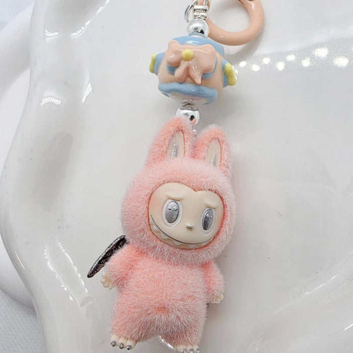 Labubu Zimomo Cloud Theme Plush Charm Keychain