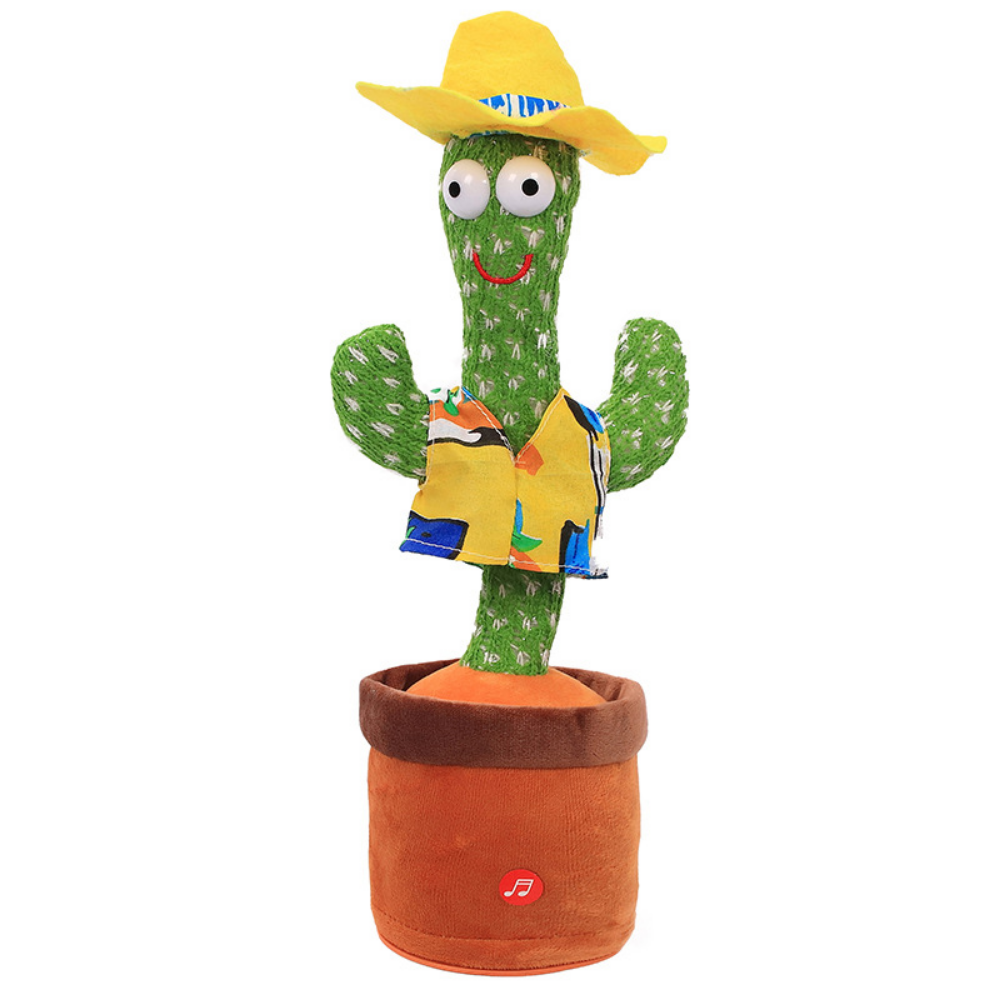 Yellow Hat Dancing Cactus Toy