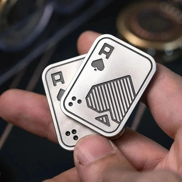 Metal Playing Card Fidget Spinner