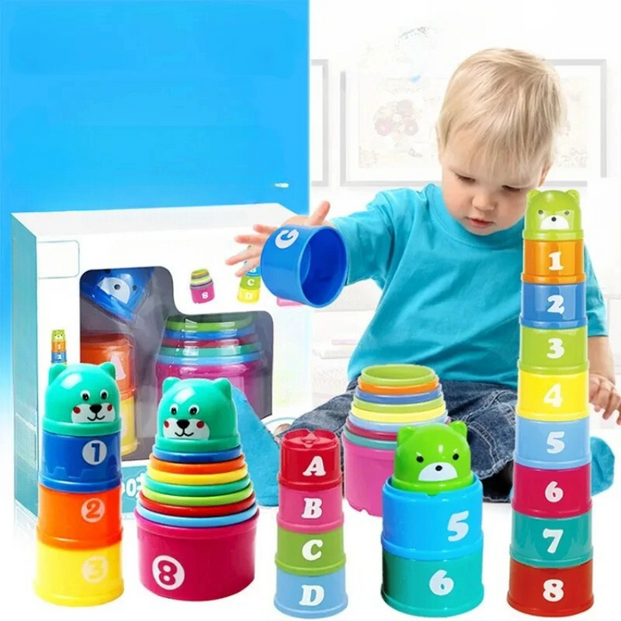 Stacking and Nesting Cups Toy Set