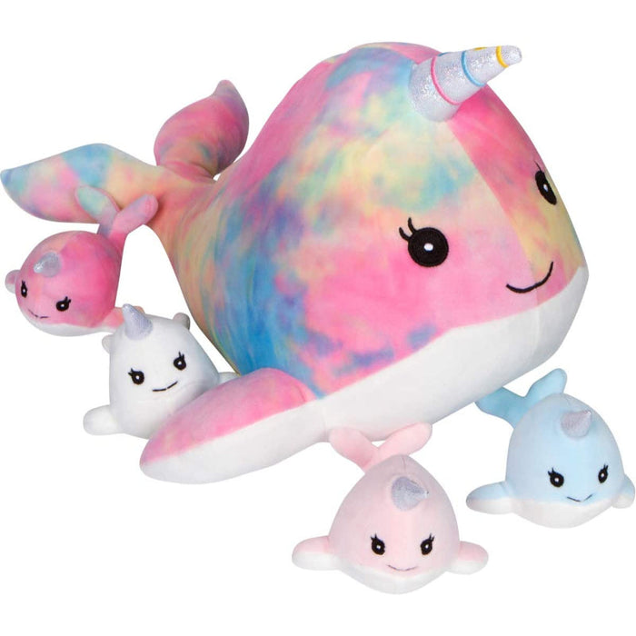 Narwhals Mother And Baby Animal Stuffed Plush Toy