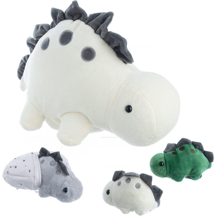 Stegosaurus Mother And Baby Animal Stuffed Plush Toy