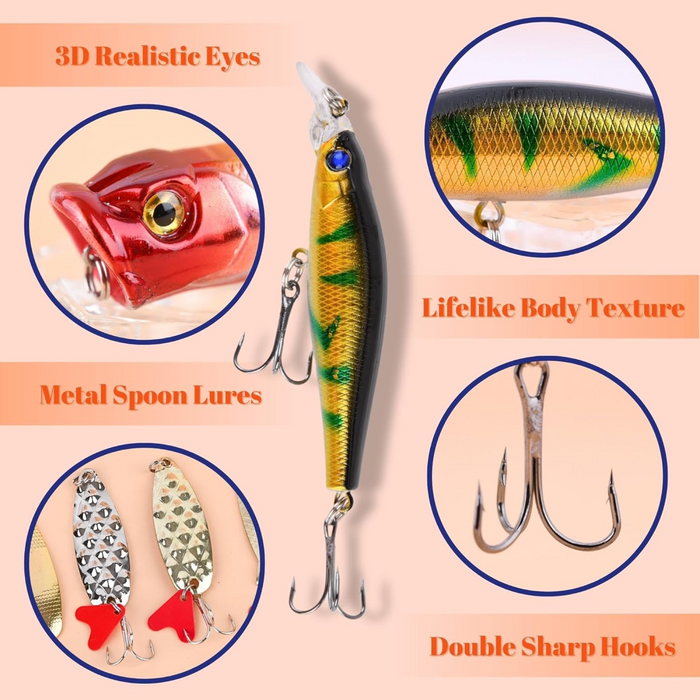 Fishing Lure Advent Calendar Set