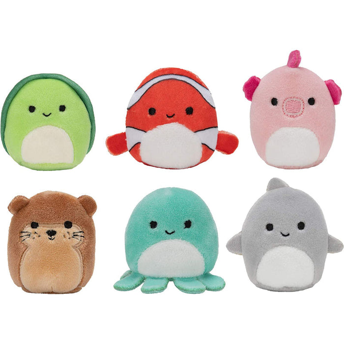 Pack Of 6 Mini Stuffed Sealife Plush Toy