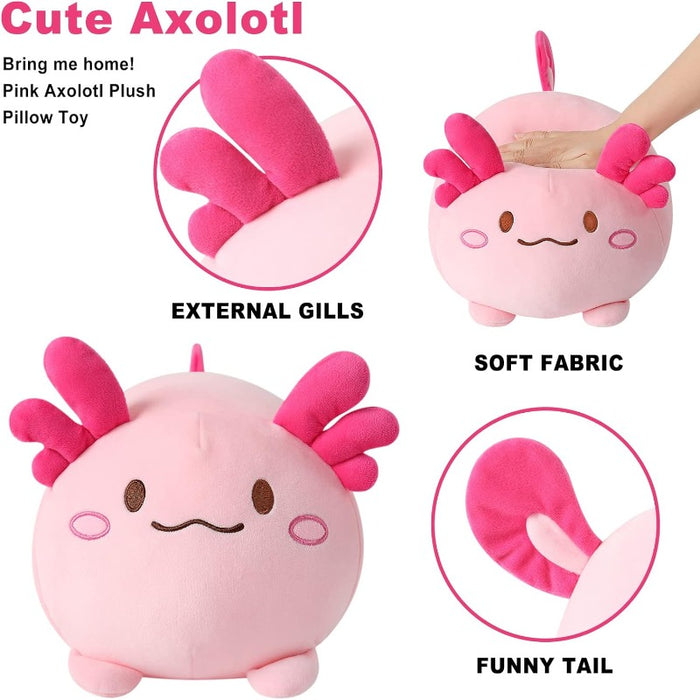 Axolotl Plush Pillow Soft Axolotl Stuffed Toy