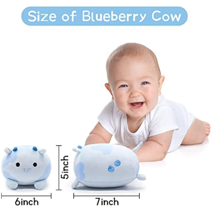 Blueberry Cow Plushie Stuffed Toy