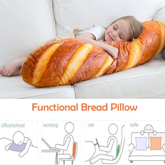 Bread Shaped Plushie Stuffed Pillow