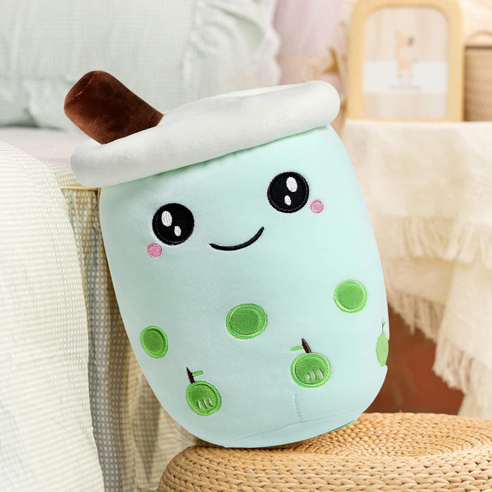 Bubble Tea Plushie Cartoon Pillow