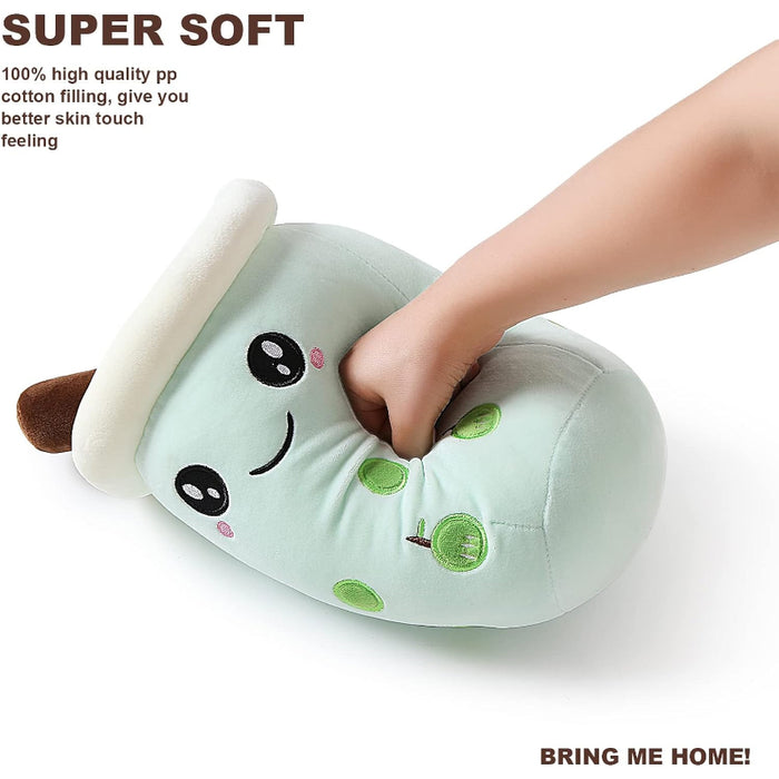 Bubble Tea Plushie Cartoon Pillow