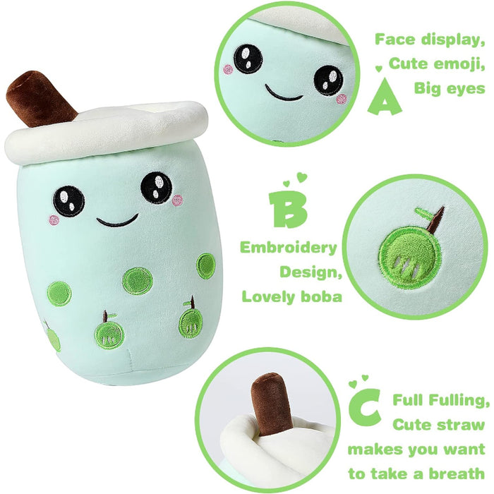 Bubble Tea Plushie Cartoon Pillow