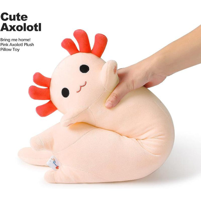 Cat Design Long Axolotl Plush Pillow Toy