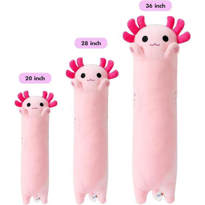 Cat Design Long Axolotl Plush Pillow Toy