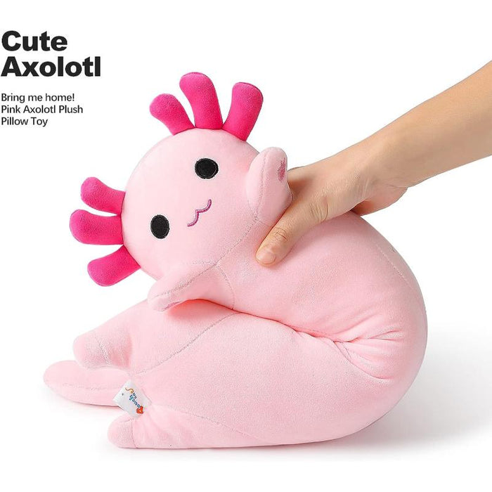 Cat Design Long Axolotl Plush Pillow Toy