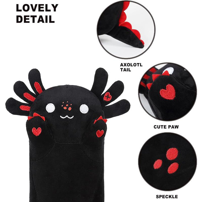 Cat Design Long Axolotl Plush Pillow Toy