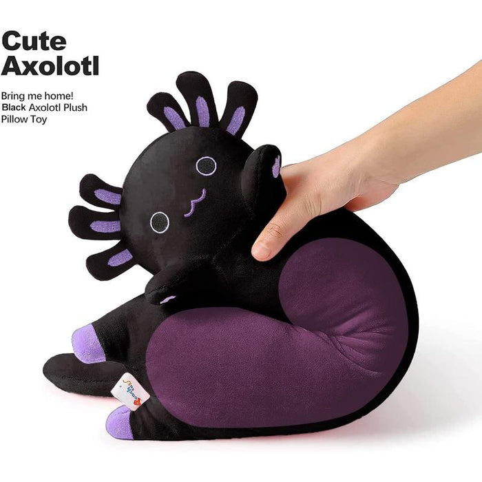 Cat Design Long Axolotl Plush Pillow Toy