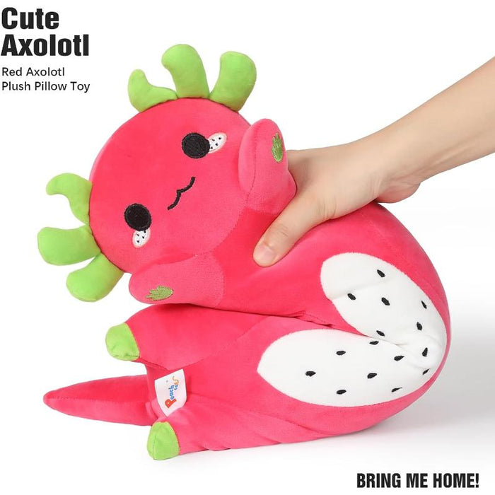 Cat Design Long Axolotl Plush Pillow Toy