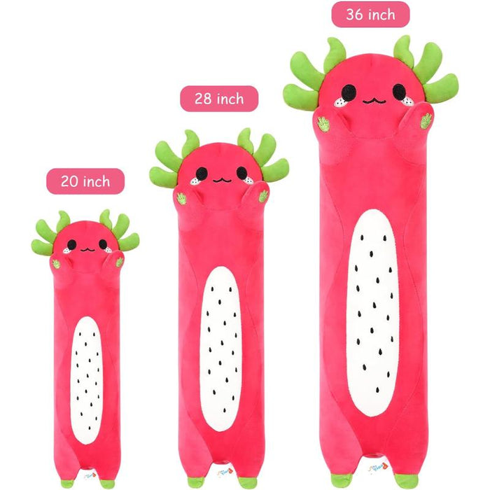 Cat Design Long Axolotl Plush Pillow Toy