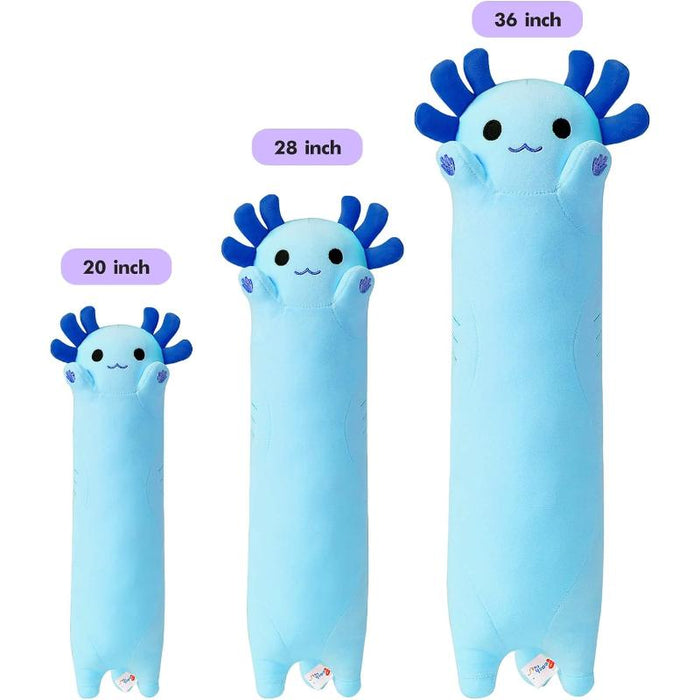 Cat Design Long Axolotl Plush Pillow Toy