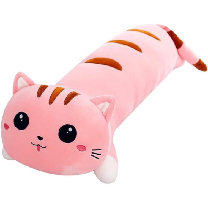 Cat Print Long Pillow Toy