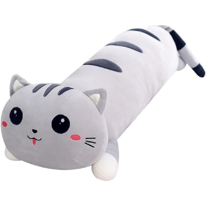 Cat Print Long Pillow Toy