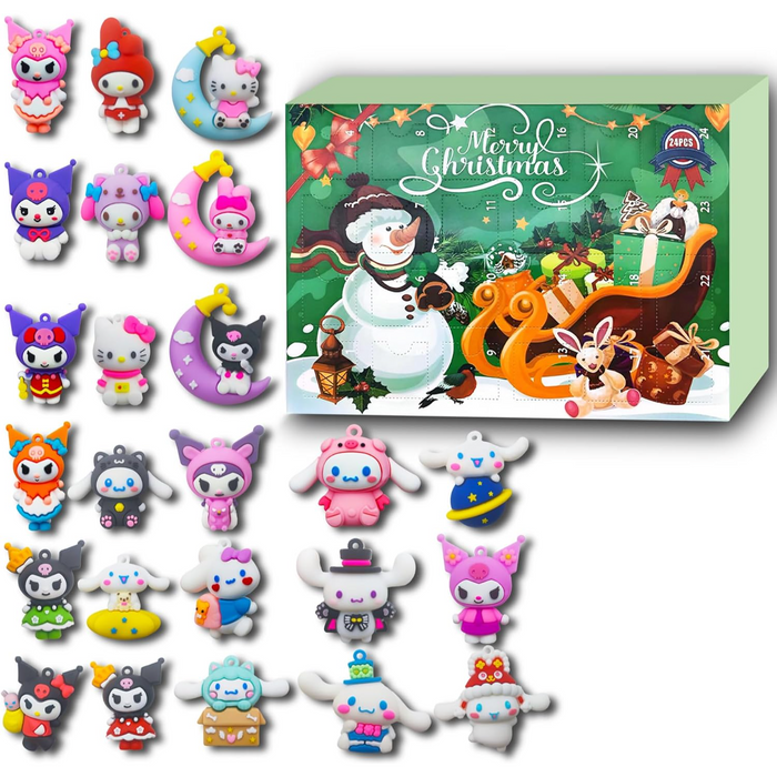 Christmas Advent Calendar With 24 Collectible Dolls