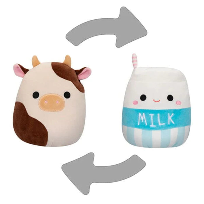 Cow And Milk Carton Reversible Plush Toy