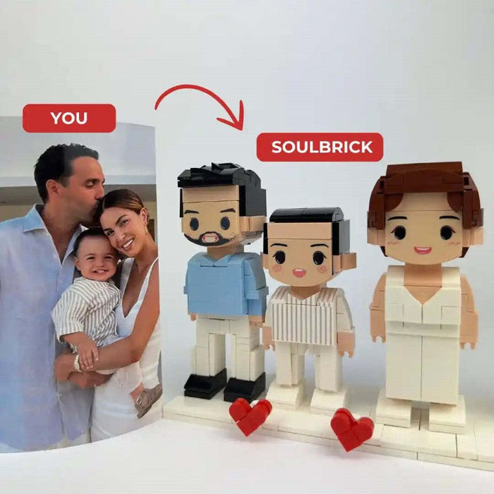 Custom Brick Figure With Photo Creative Personalized Gift