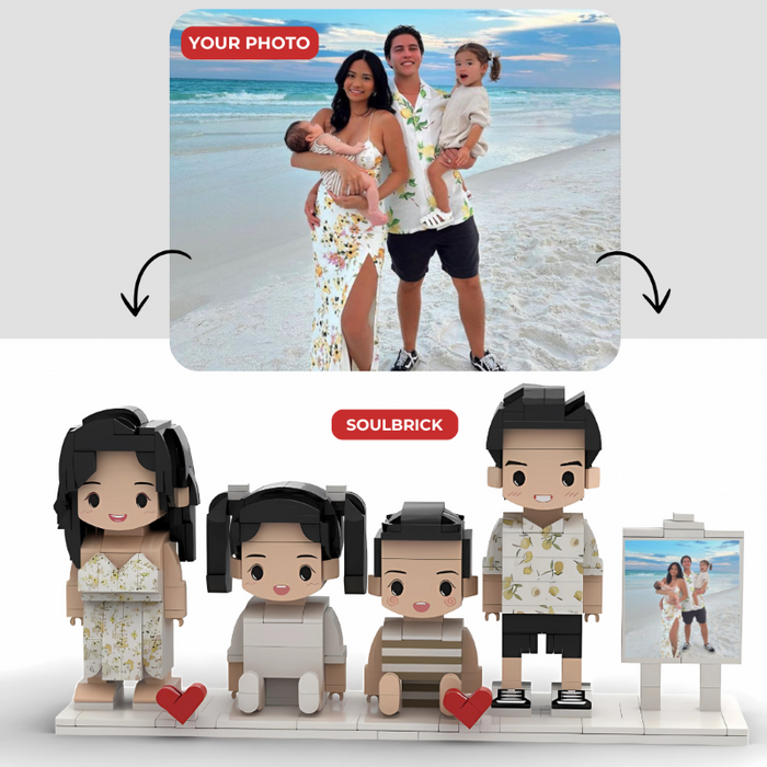 Custom Brick Figure With Photo Creative Personalized Gift