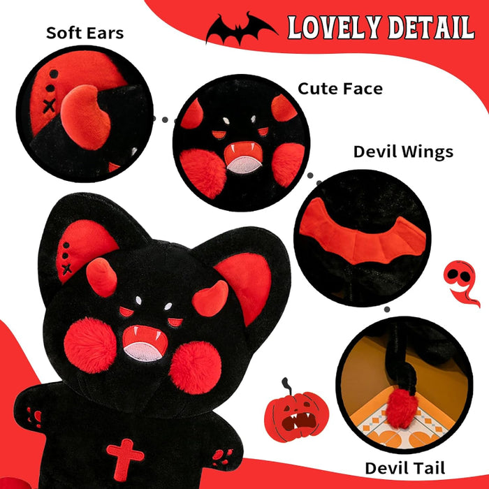 Devil Cat Plushie Toy