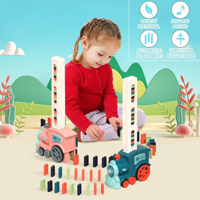 Domino Train Toy With Chimney