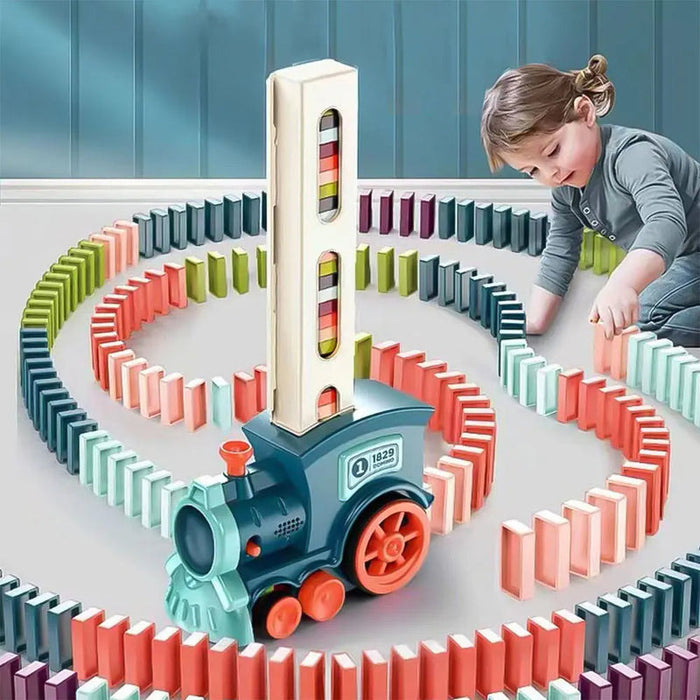 Domino Train Toy With Chimney