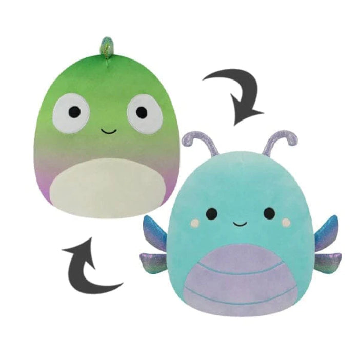 Dragonfly And Chameleon Reversible Plush Toy