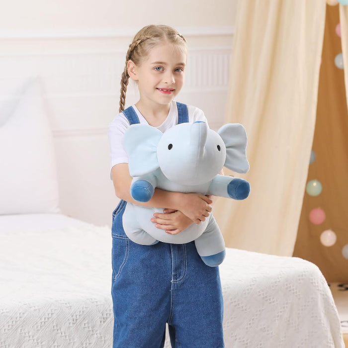 Elegant Weighted Elephant Plush Toy