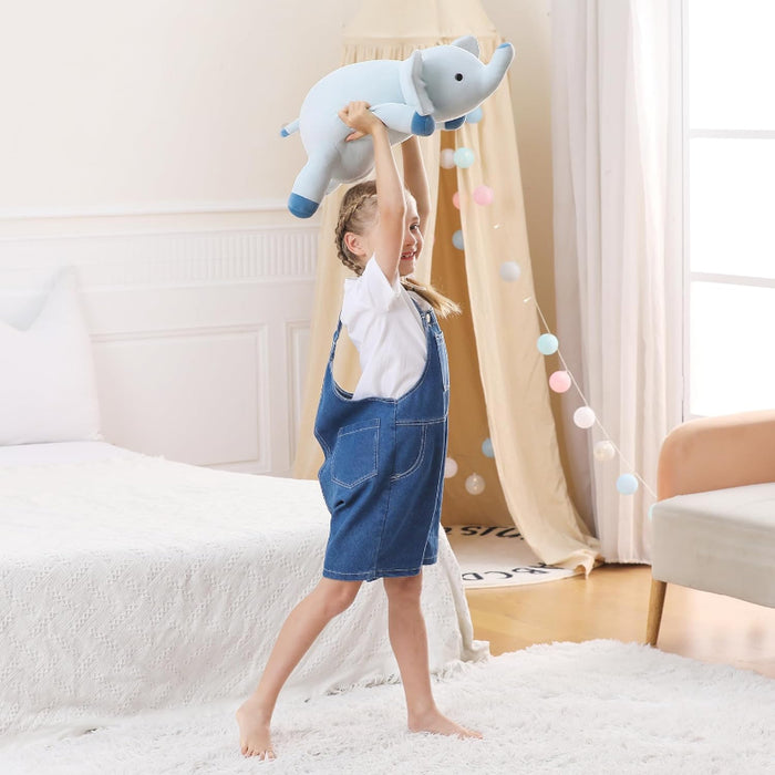 Elegant Weighted Elephant Plush Toy