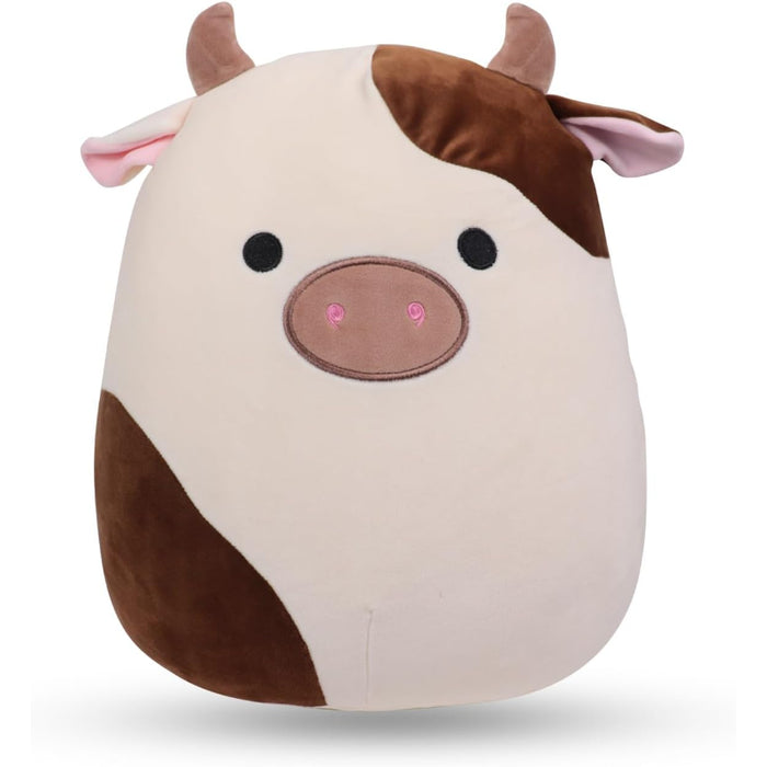 Fluffy Stuffed Farm Cow Plush Toy