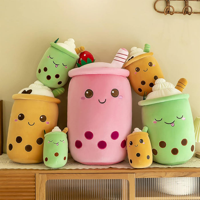 Ice Cream Milk Tea Cup Plush Pillow