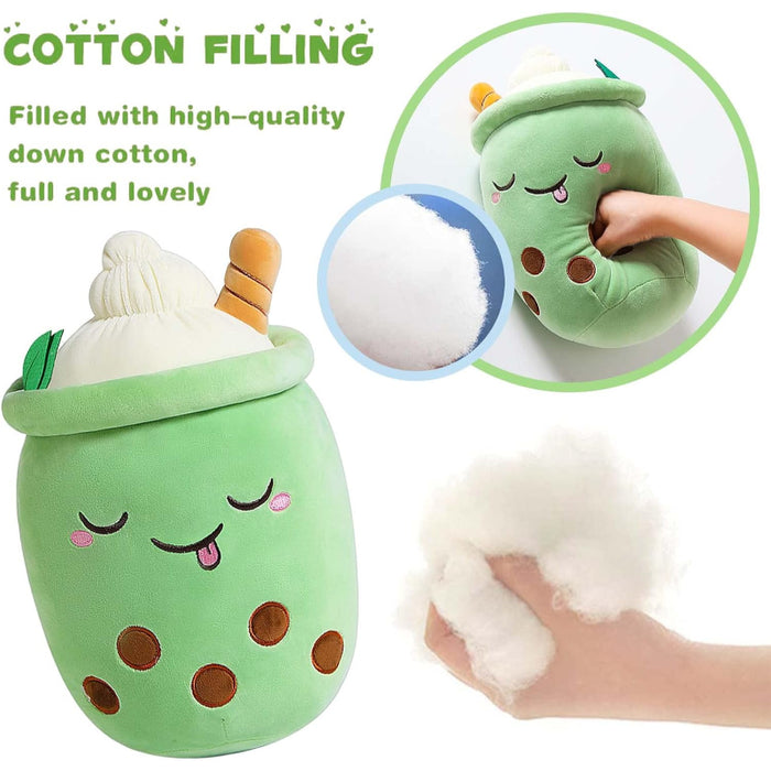 Ice Cream Milk Tea Cup Plush Pillow