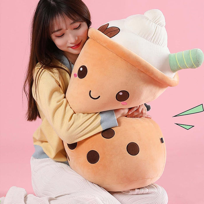 Ice Cream Milk Tea Plush Pillow