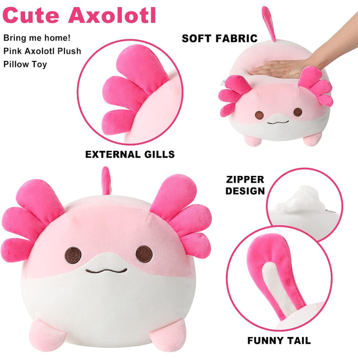 Kawaii Axolotl Plush Pillow