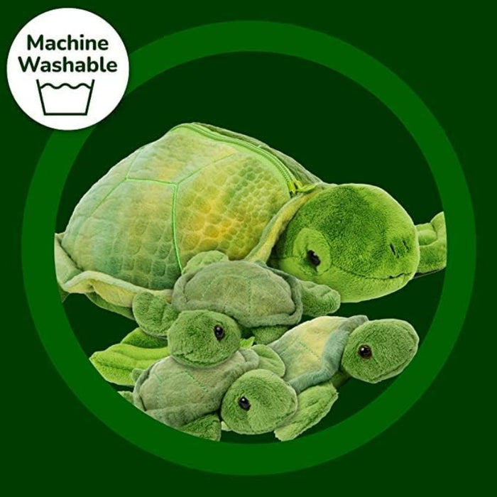 Little Plush Baby Turtles Zip Toy