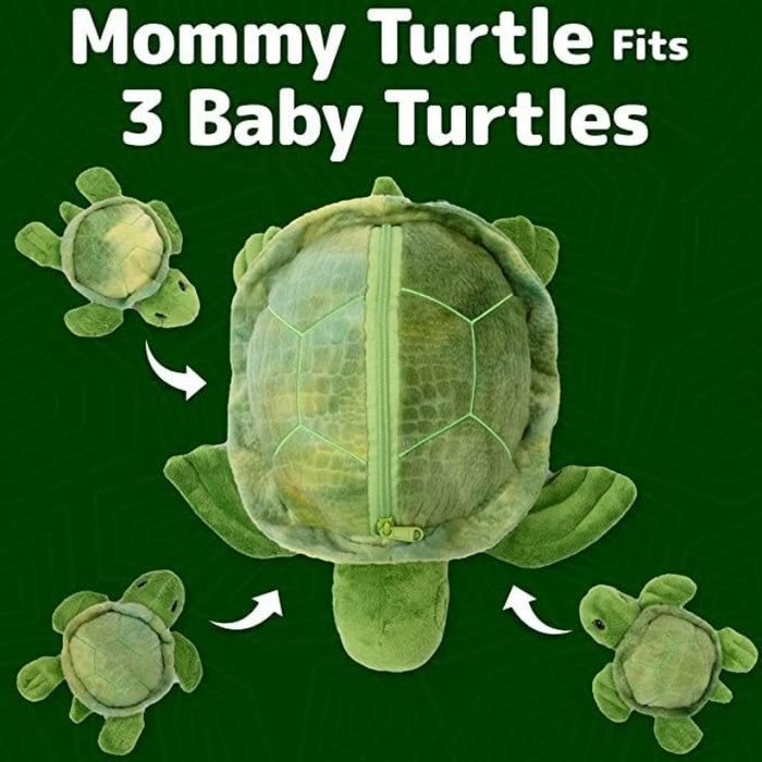 Little Plush Baby Turtles Zip Toy