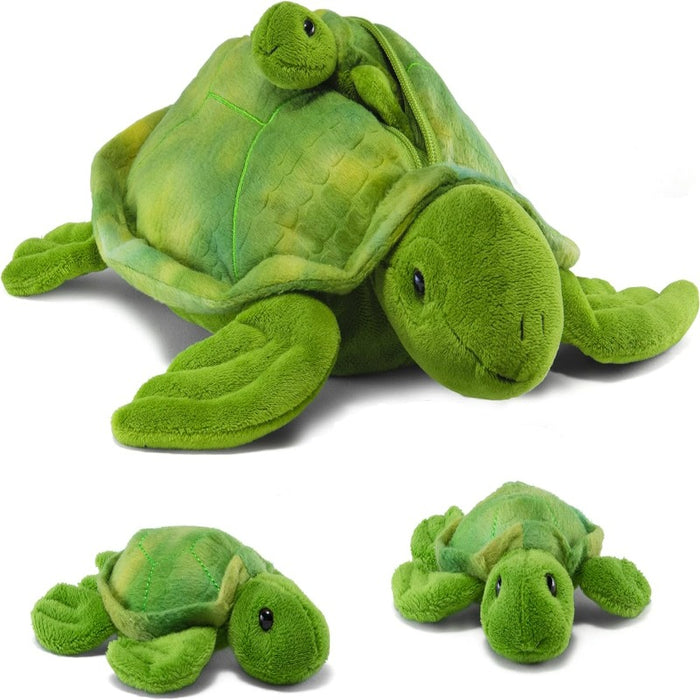 Little Plush Baby Turtles Zip Toy