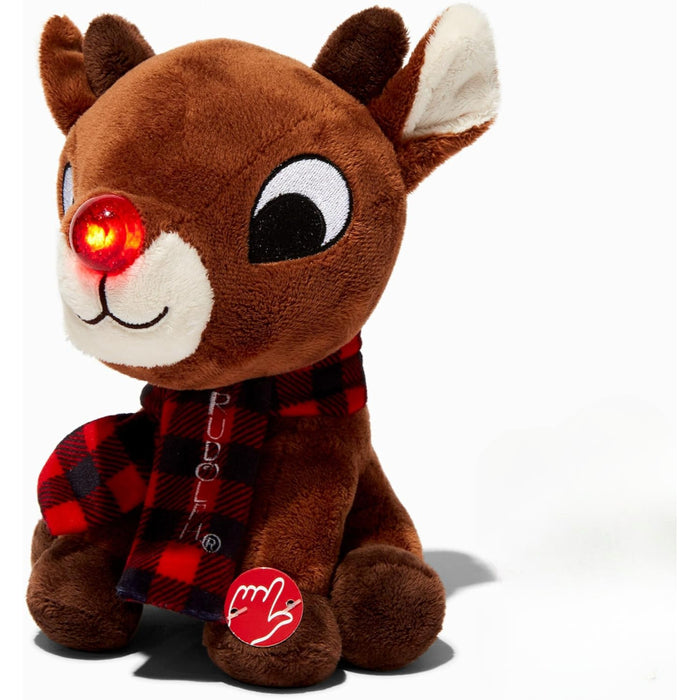 Reindeer Light Up Nose Plush Toy