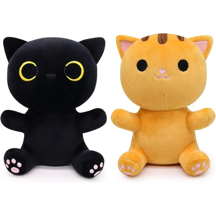 Set Of 2 Cat Plushie Stuffed Toy