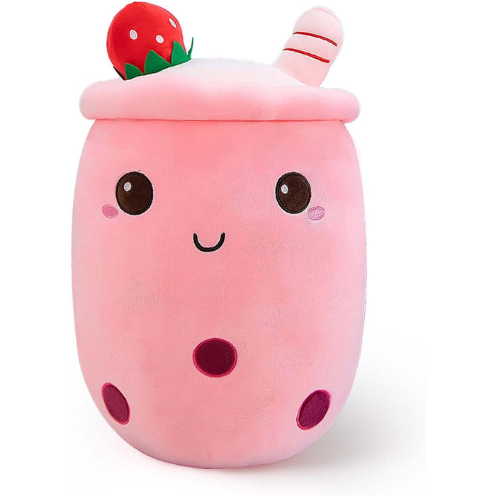 Strawberry Milk Cup Plush Pillow