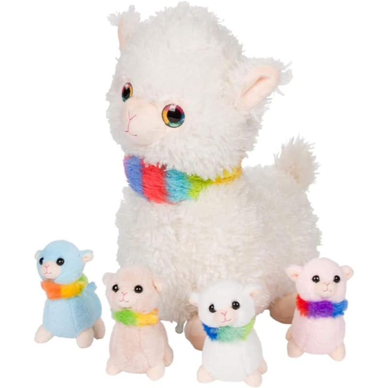 Stuffed Llama with 4 Baby Llamas Toy – Smart Dancing Cactus