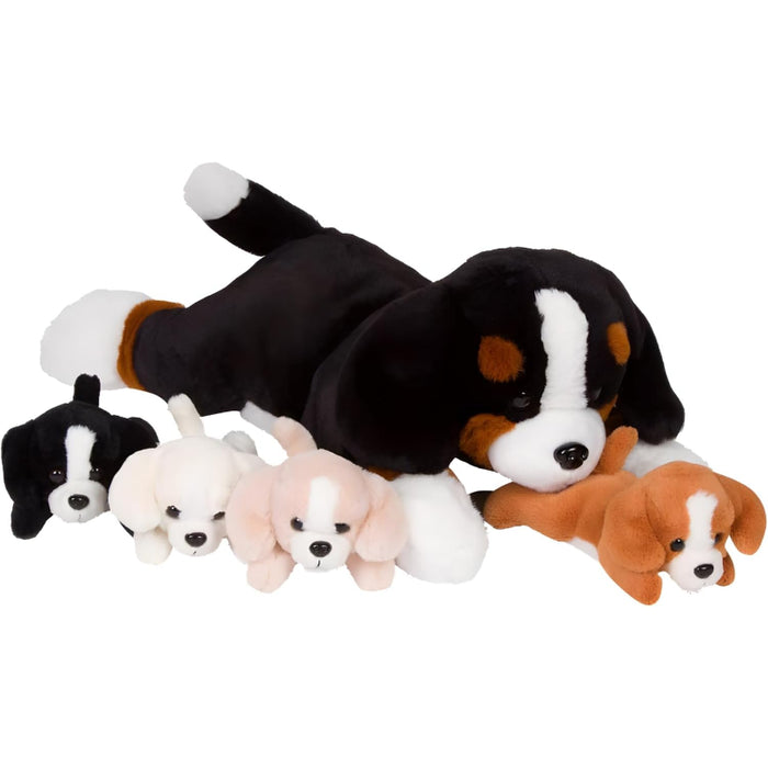 Stuffed Mommy Dog with Puppies