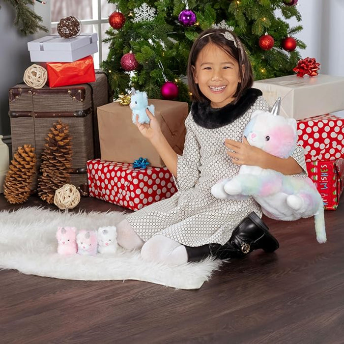 Stuffed Unicorn Pillow With 4 Baby Unicorns