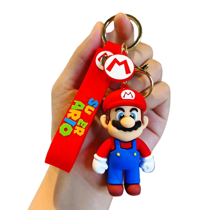 Retro Super Mario Adventure Keychain