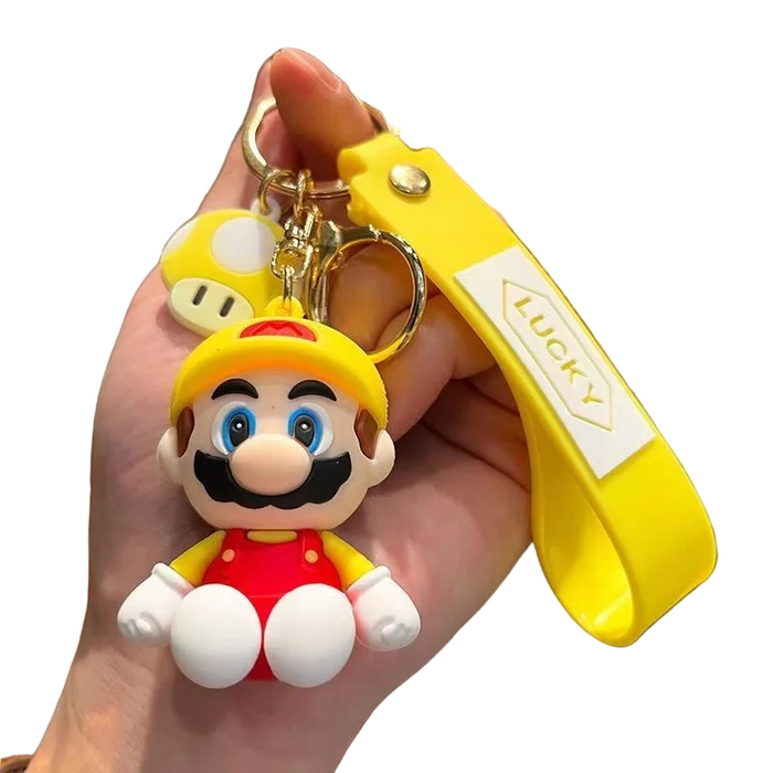 Retro Super Mario Adventure Keychain